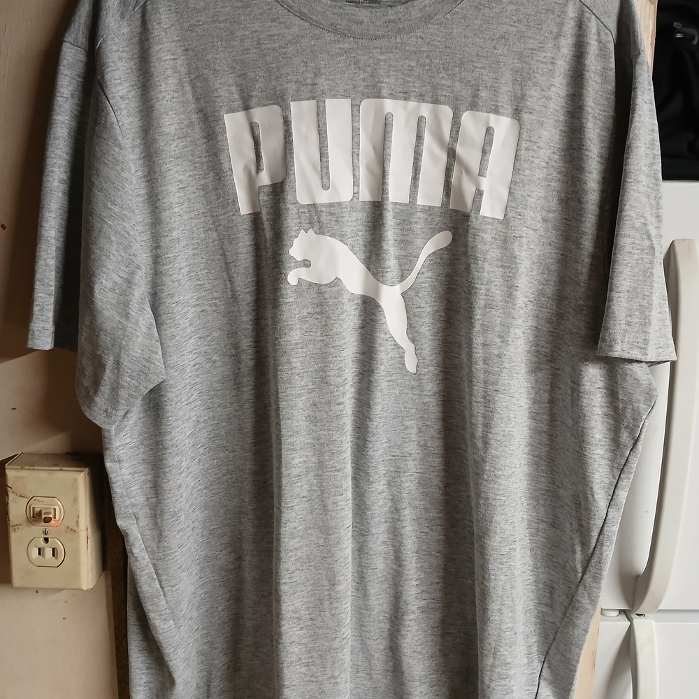Puma Gray Short Sleeve Tee